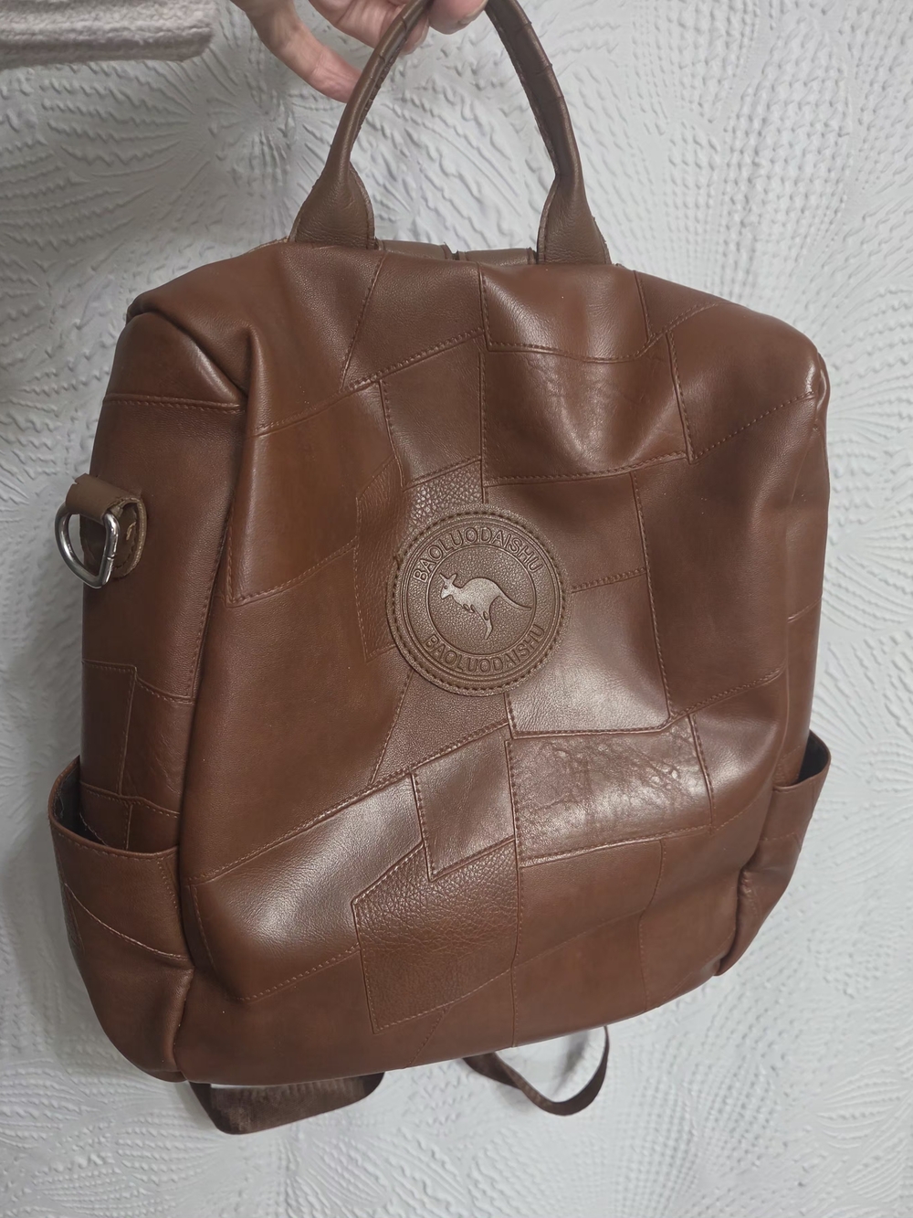 Faux Leather Anti Theft Backpack - Picture 10 of 16